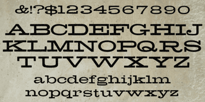Font visual image of MCM Hellenic Wide