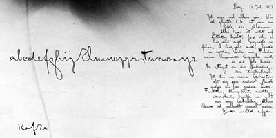 Font visual image of Kafka