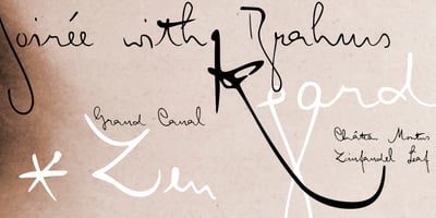 Font visual image of Kafka