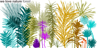 Font visual image of We Love Nature&trade; Forest