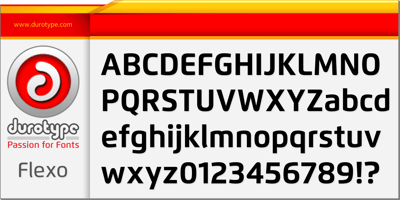 Font visual image of Flexo&trade;