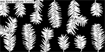 Font visual image of We Love Nature&trade; Forest