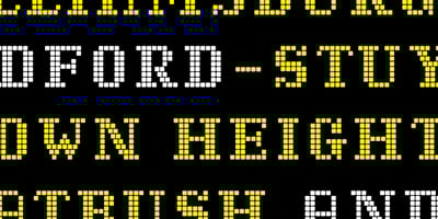 Font visual image of Bedford
