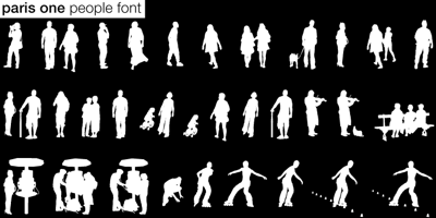 Font visual image of Paris&trade;