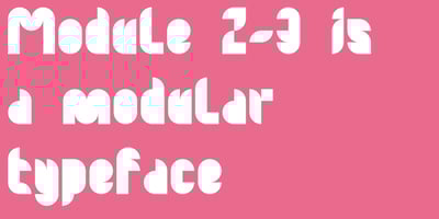 Font visual image of Module