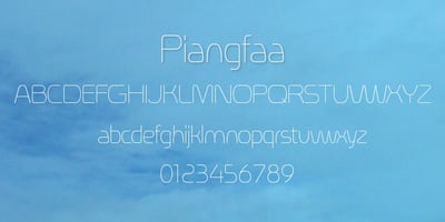 Imagen visual de la fuente Piangfaa