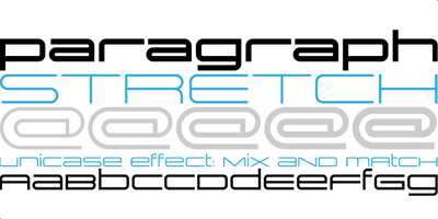 Font visual image of Paragraph Stretch&trade;
