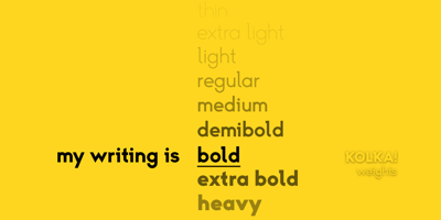 Font visual image of Kolka