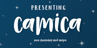 Font visual image of Camica