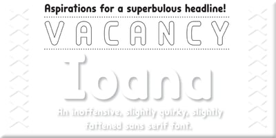 Font visual image of Ioana