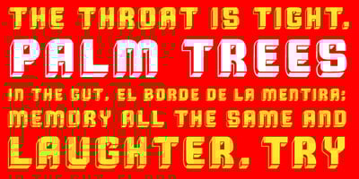 Font visual image of Cuba&trade;