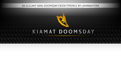Font visual image of Kiamat Doomsday