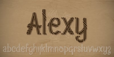 Font visual image of Alexy&trade;