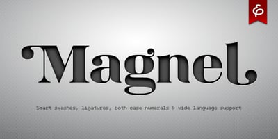 Font visual image of Magnel&trade;
