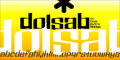 Font visual image of Dolsáb&trade;