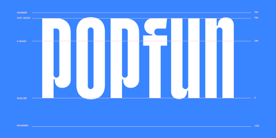 Font visual image of Popfun