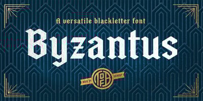 Font visual image of Byzantus