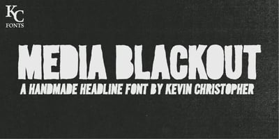 Font visual image of Media Blackout