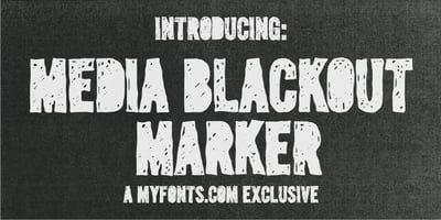 Font visual image of Media Blackout