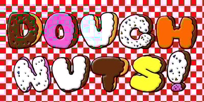 Font visual image of Dough Nuts
