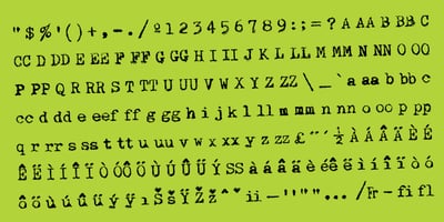 Font visual image of Fille De Joie