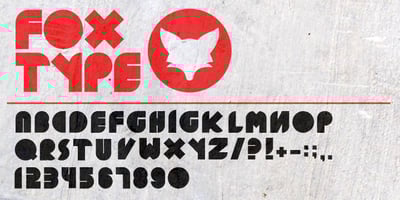 Font visual image of Fox