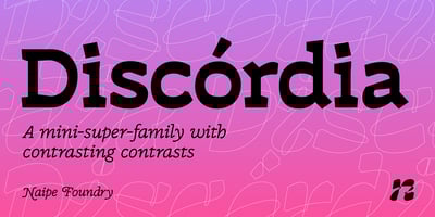 Font visual image of Discordia