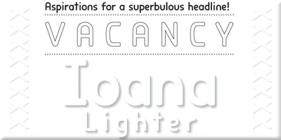 Font visual image of Ioana
