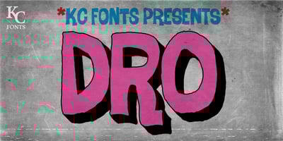 Font visual image of Dro