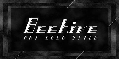 Font visual image of Beehive