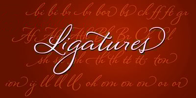 Font visual image of Montague Script