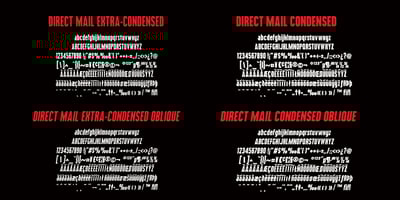 Font visual image of Direct Mail