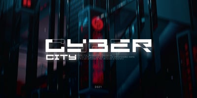 Font visual image of Cyber City