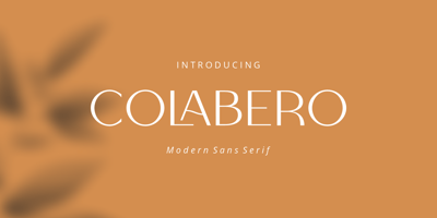 Font visual image of Colabero