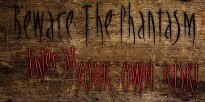 Font visual image of Phantasm