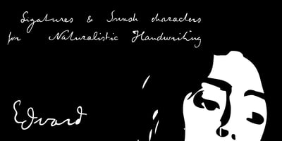 Font visual image of Edvard