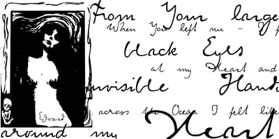 Font visual image of Edvard