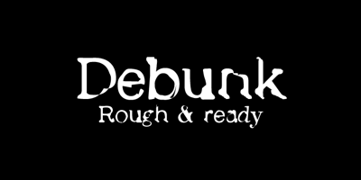 Font visual image of Debunk