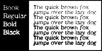 Font visual image of Debunk