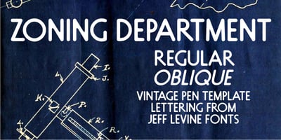 Font visual image of Zoning Department JNL