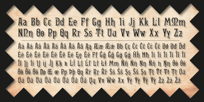 Font visual image of Ressonant