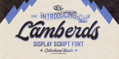 Font visual image of Lamberds