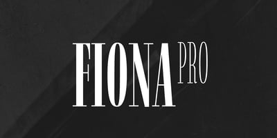 Font visual image of Fiona Pro
