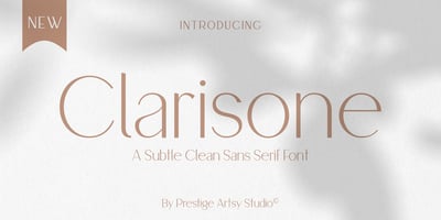Font visual image of Clarisone