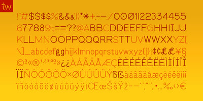 Font visual image of Quarkwell