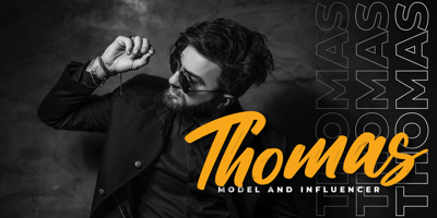 Font visual image of Thunder