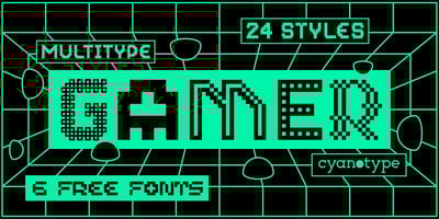 Font visual image of MultiType Gamer