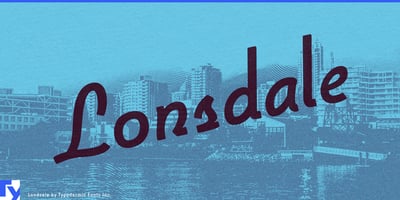 Font visual image of Lonsdale