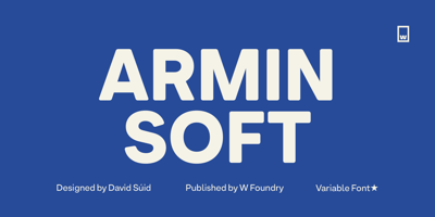 Font visual image of Armin Soft