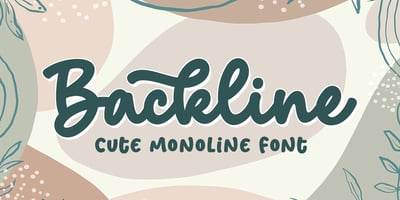 Font visual image of Backline